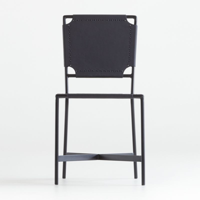 Laredo Black Leather Dining Chair - image 7 of 13