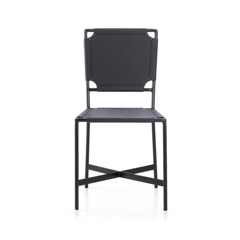 Laredo Black Leather Dining Chair - image 11 of 13