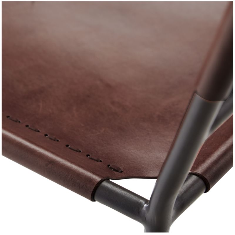 Laredo Brown Leather Counter Stool