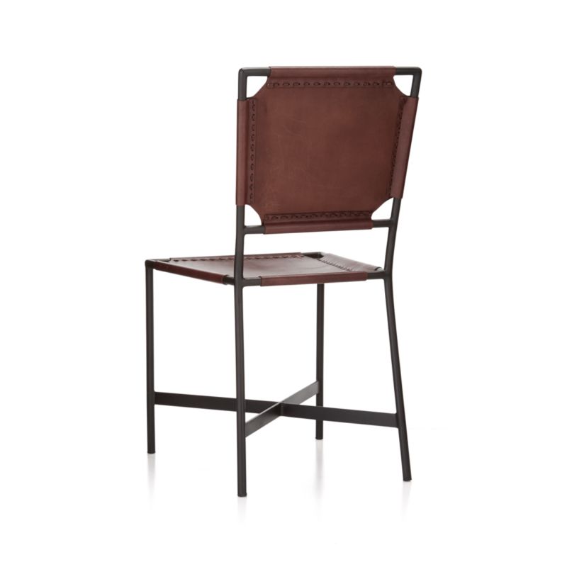 Laredo Brown Leather Dining Chair - image 11 of 17