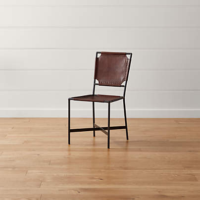Laredo Brown Leather Dining Chair