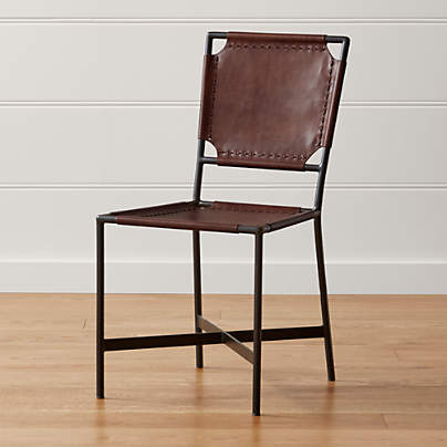Laredo Brown Leather Dining Chair