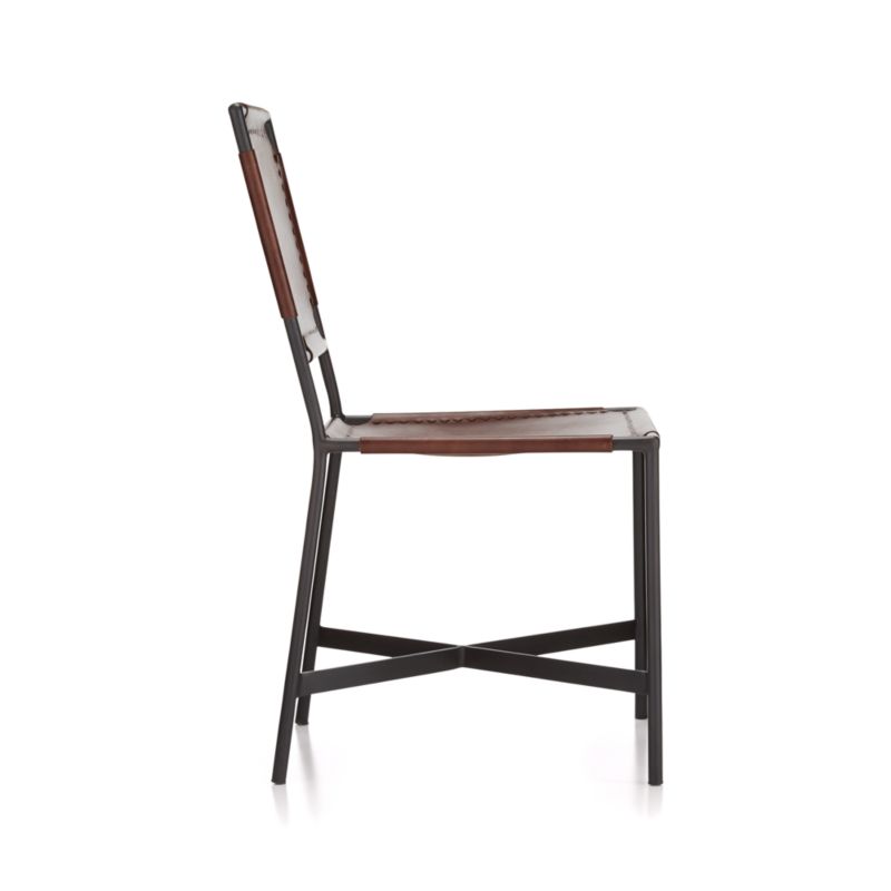 Laredo Brown Leather Dining Chair - image 10 of 17