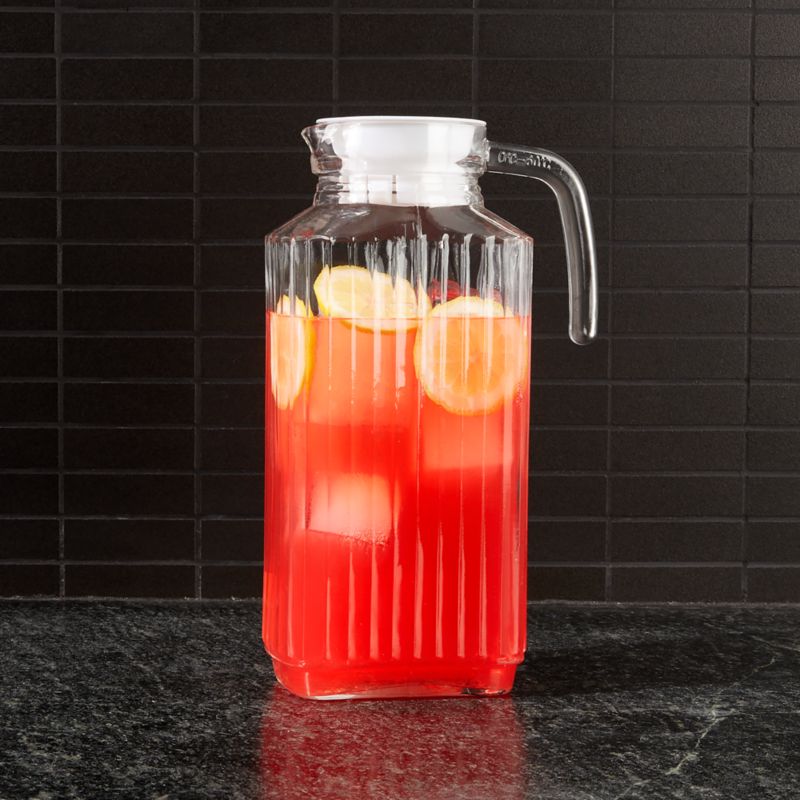 Glass Water Jug With Lid