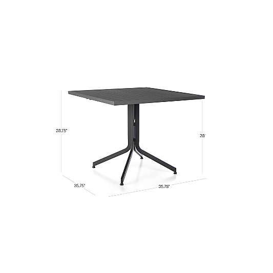 Lanai Square Fliptop Dining Table and Reel Dining Chair
