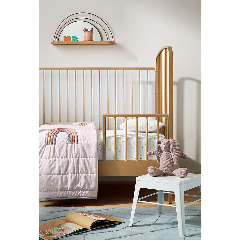 Crate&Barrel Larkin Gold Metal Baby Crib Yorkdale Mall