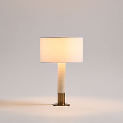 View Larsen Sandstone Mini Table Lamp 15" details