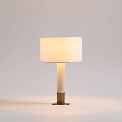 Larsen Sandstone Mini Table Lamp 15", Set of 2