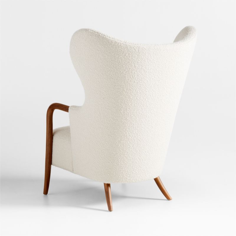 Laso White Boucle Accent Chair - image 8 of 12