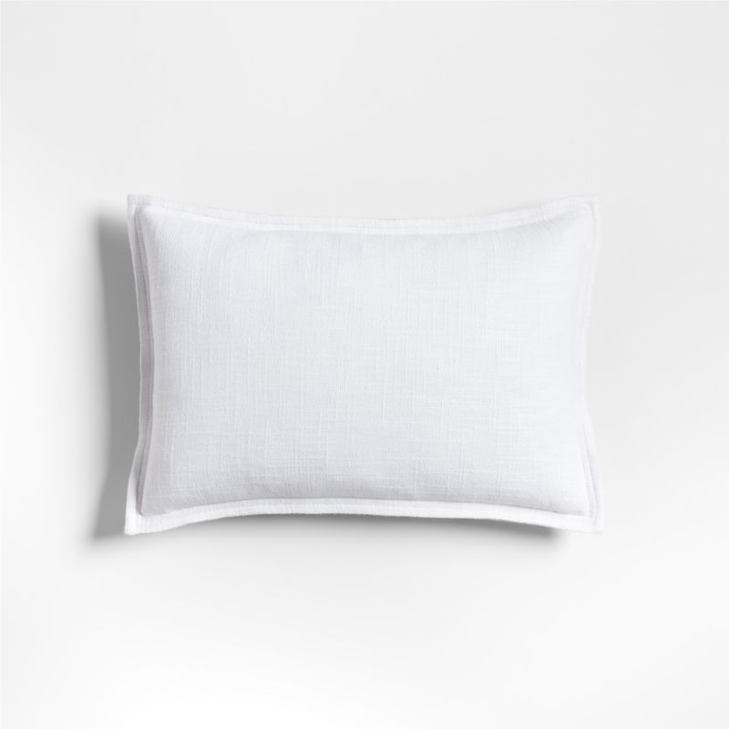 Organic Laundered Linen 18"x12" Throw Pillow Cover