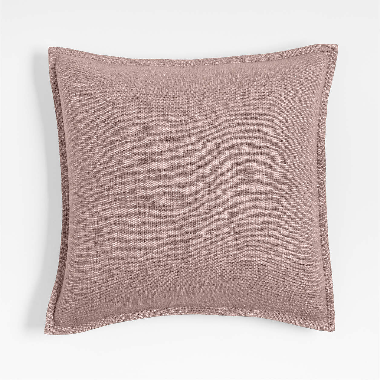 Laundered Linen 20"x20" Moody Mauve Throw Pillow Cover + Reviews