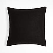 Hyde Pieced Suede 23x23 Coy Blue Throw Pillow Cover