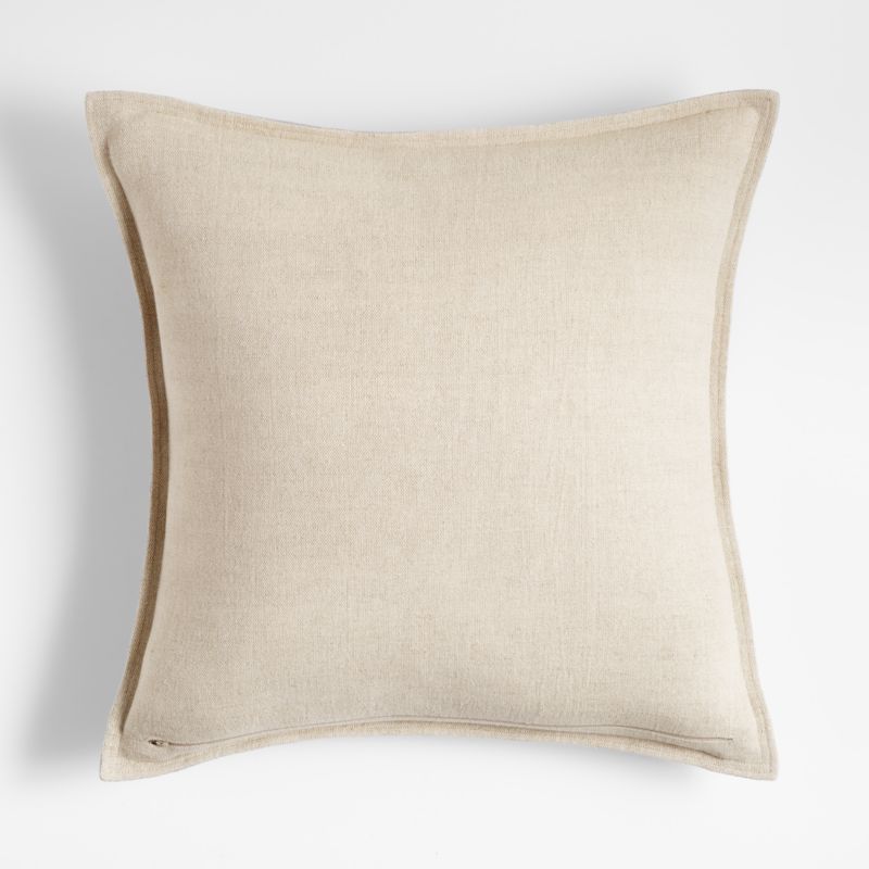 Quarry 20"x20" Organic Laundered Linen Throw Pillow with Feather Insert - image 3 of 7