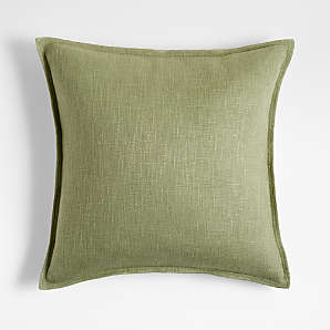 green throws and cushions