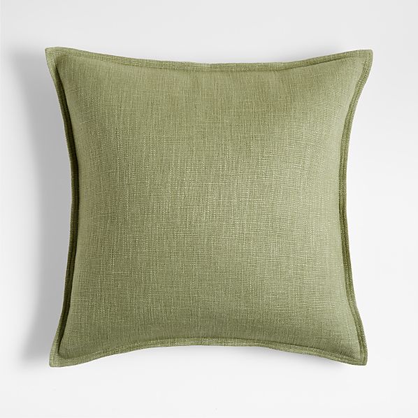 olive green lumbar pillow