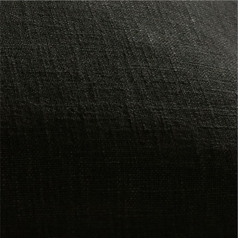 Ink Black 36''x16'' Organic Laundered Linen Pillow Cover - image 2 of 4