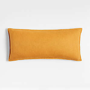 orange bed cushions