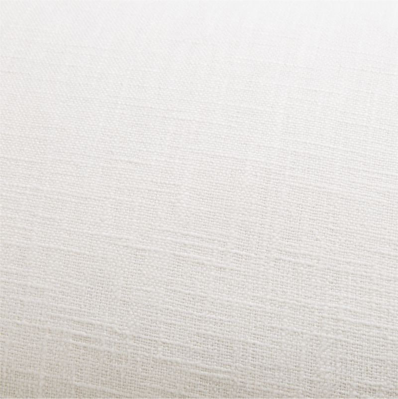 White 36"x16" Organic Laundered Linen Pillow Cover - image 2 of 8