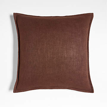 Clyde Brown Woven Stripe Pillow Cover Handwoven Earthy Taupe Brown Neutral  Designer Fabric 18x18 20x20 22x22 24x24 Lumbar 