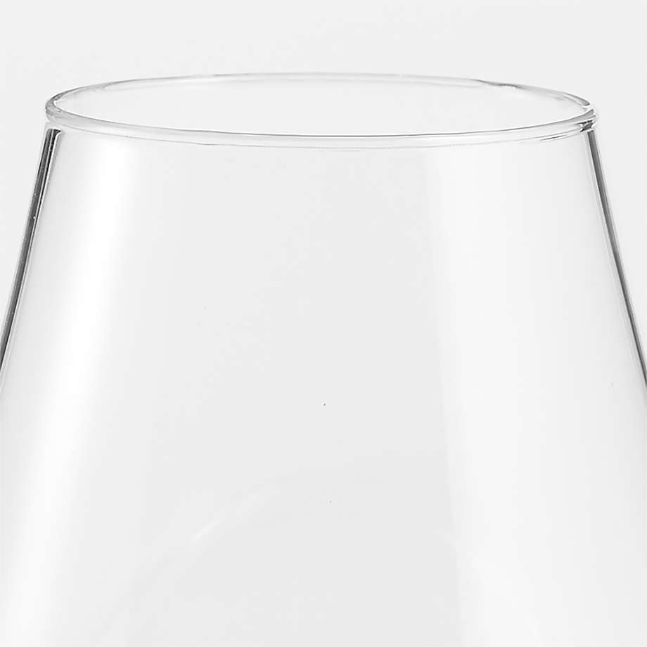 Crate&Barrel Laurel Angled Clear Glass Vase 6.25" The Shops at Willow