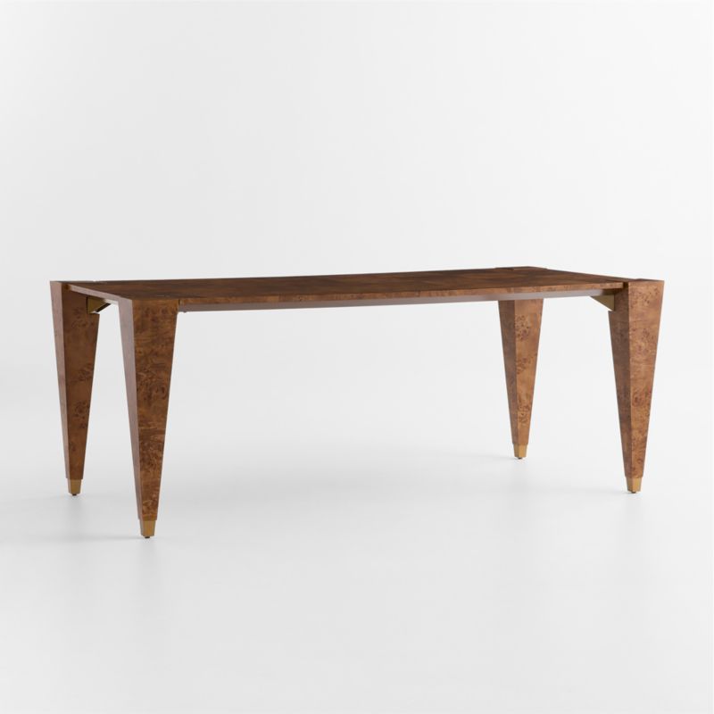 Viewing product image Laurent 78" Burl Wood Dining Table by Laura Harrier & Tiffany Howell - image 1 of 7