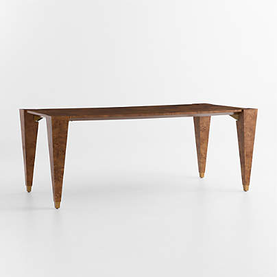 Laurent 78" Burl Wood Dining Table by Laura Harrier & Tiffany Howell