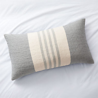 View Organic Laurentis Blue Crinkle Stripe King Sham details