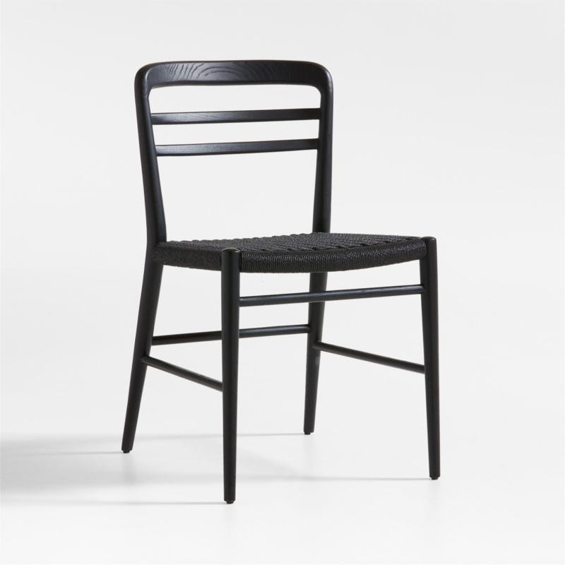 Lausen Black Wood Dining Side Chair - image 5 of 9