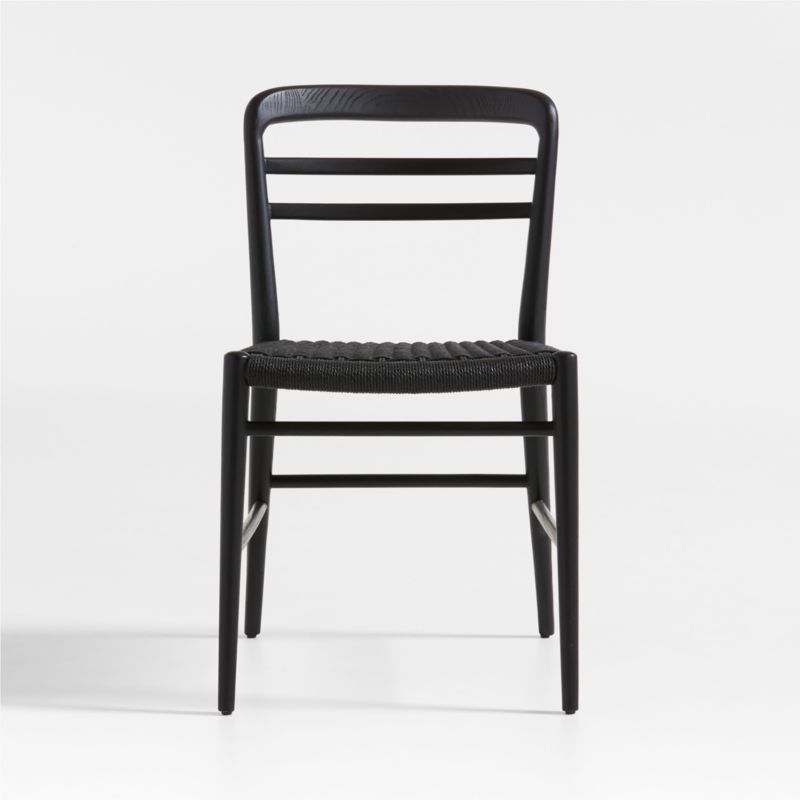 Lausen Black Wood Dining Side Chair - image 0 of 9