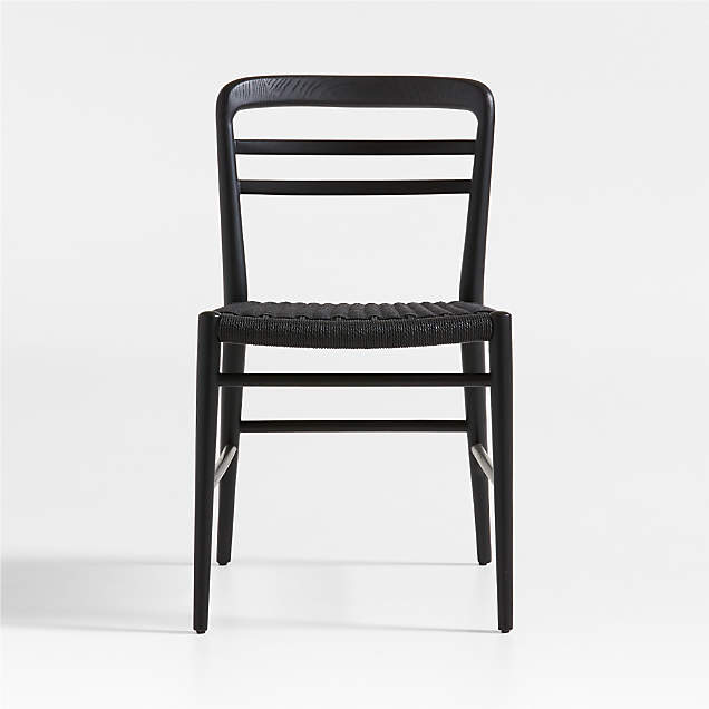 Arno Black Wood Side Chair + Reviews Crate & Barrel Canada