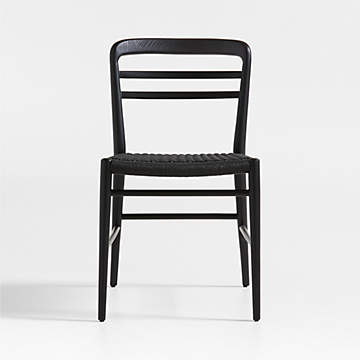 Crate and barrel discount black dining chairs