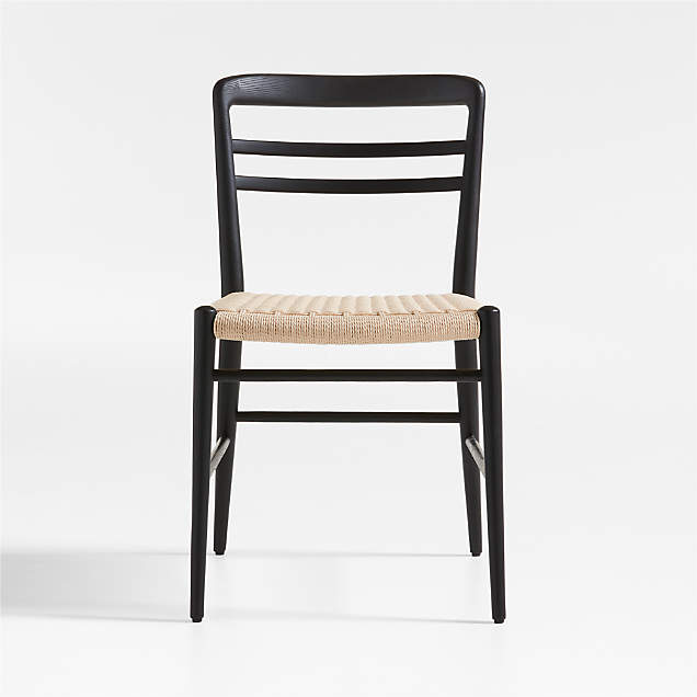 Arno Black Wood Side Chair + Reviews Crate & Barrel Canada