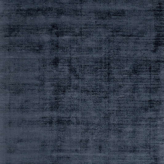 Laval Viscose Handwoven Solid Blue Area Rug