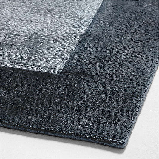 Laval Border Blue Area Rug 9'x12'