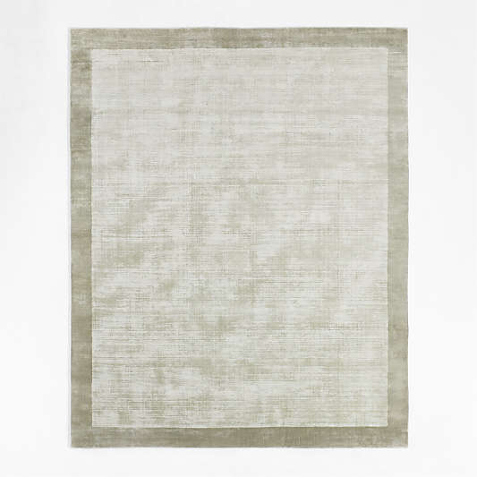 Laval Border Light Grey Area Rug 8'x10'