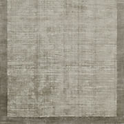 Laval Border Viscose Handwoven Dark Grey Area Rug 8'x10'