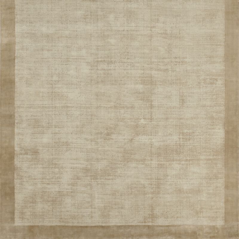 Laval Viscose Border Taupe Rug 12"x18" Swatch - image 0 of 10