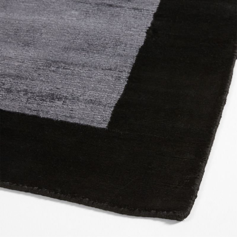 Laval Border Solid Black Rug 12x18" Swatch - image 3 of 4