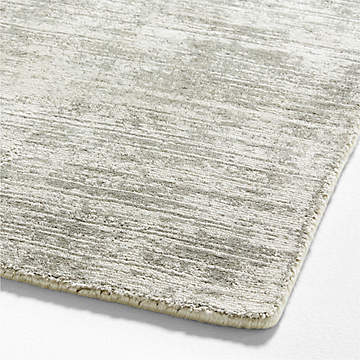 Orly Wool Blend Textured Grey Rug Swatch 12x18