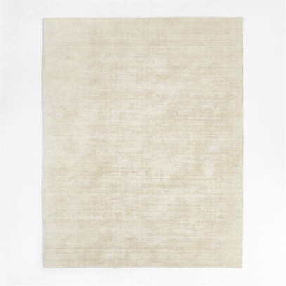 Laval Viscose Solid Ivory Area Rug 10