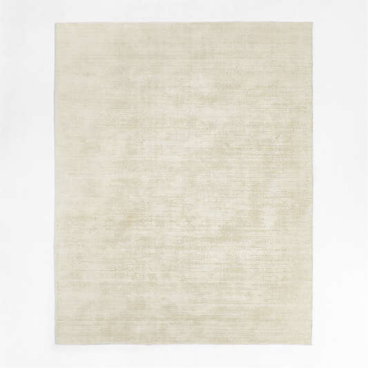 Laval Viscose Solid Ivory Area Rug 9'x12'