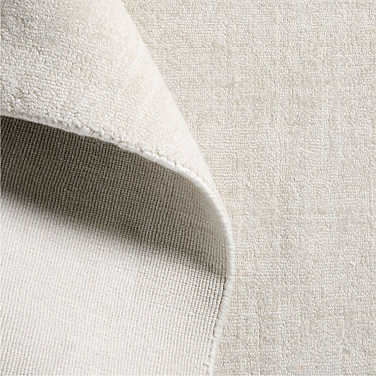 Laval Performance Handwoven Ivory Rug Swatch 12"x18"