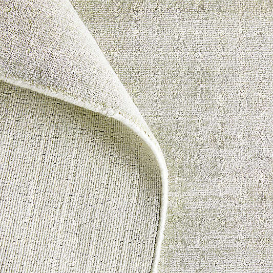 Laval Viscose Handwoven Solid Silver Area Rug