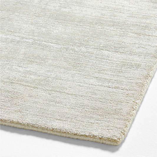 Laval Viscose Solid Silver Area Rug 8'x10'