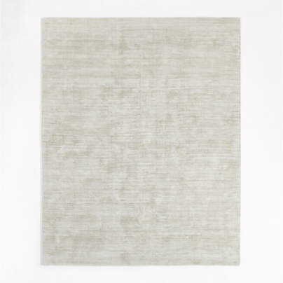 Laval Solid Tip-Sheared Silver Area Rug 6'x9'