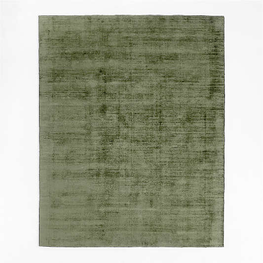 Laval Viscose Solid Green Area Rug 10'x14'