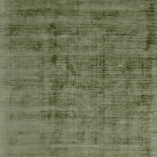 Laval Viscose Handwoven Solid Green Rug Swatch