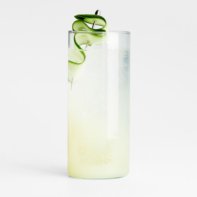 Viewing product image Lavinia Recycled Green Highball Glass - image 1 of 3