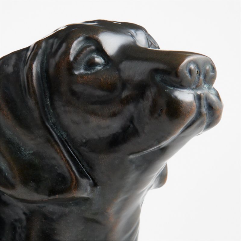 Labrador Sitting Metal Decorative Sculpture - image 2 of 4