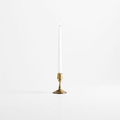 View Luce Mini Brass Taper Holder 4.5" details